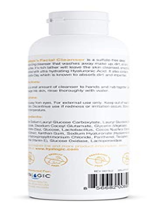 Hyalogic Spa Face Wash Facial Cleanser With Hyaluronic Acid And Bentonite Clay For Deep Moisturizing Skin Care Naturally (8 Oz) - Image 3