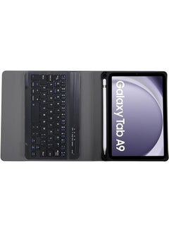 General Arabic Keyboard Case Compatible with Samsung Galaxy Tab A9 8.7 inch (SM-X110/X115) Slim PU Cover Detachable Wireless Galaxy Tab A9 Tablet Keyboard Case with Pen Holder  - Image 3
