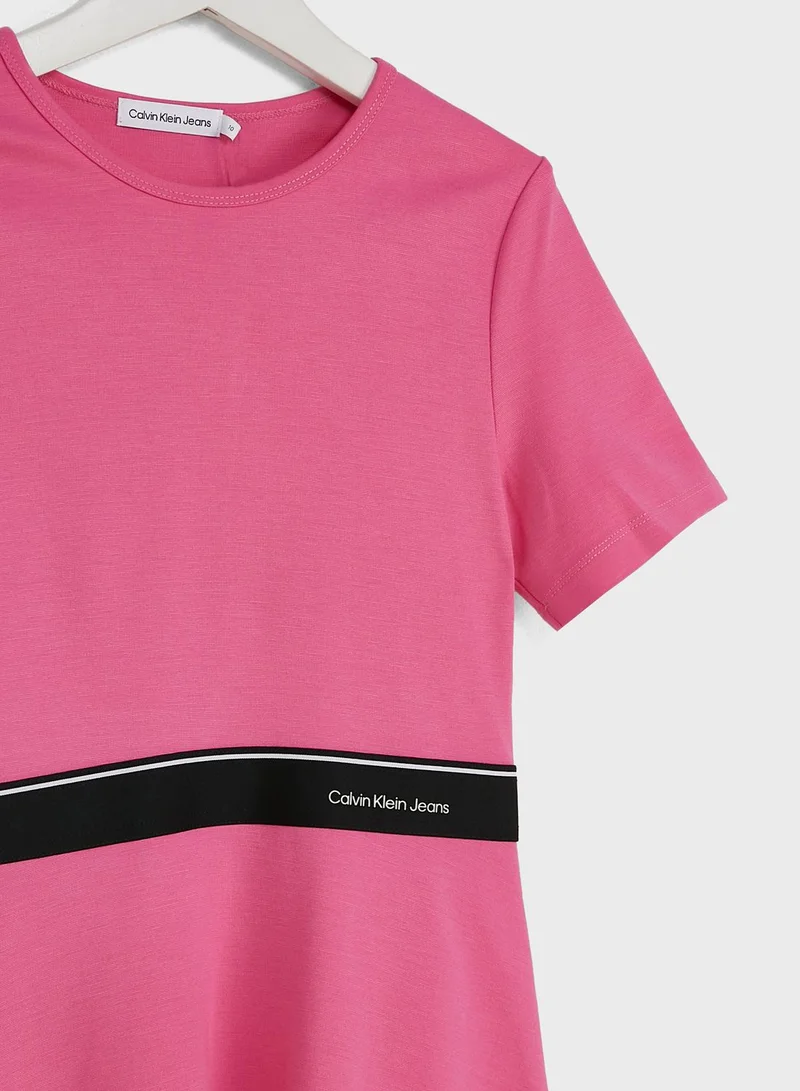 Calvin Klein Jeans Kids Logo Tape Dress