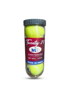 MG MG Cricket Tennis Balls 3pcs Jar  - Image 2