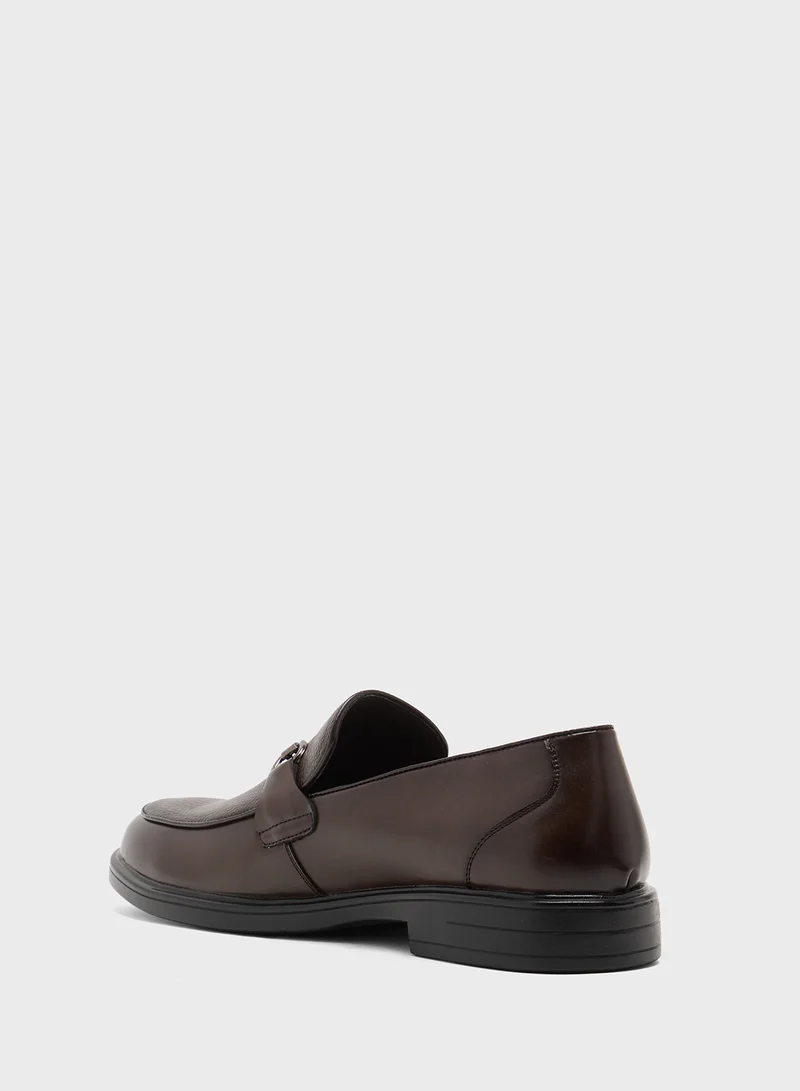 Robert Wood Buckle Detail Formal Slip Ons