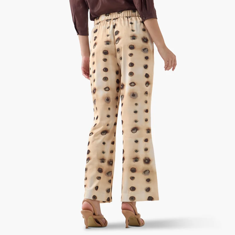 Iconic Iconic All-Over Print Wide Leg Pants