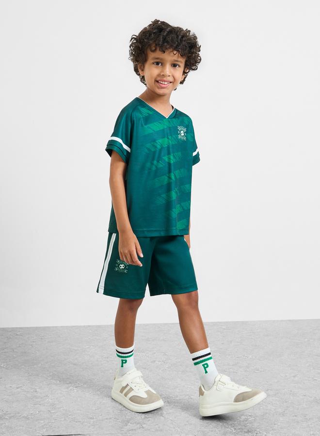 Styli Boys KSA Print Jersey T-Shirt and Shorts FIFA Football Set - Image 1