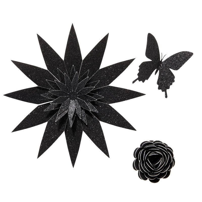 Bright Creations 24 Sheets Black Glitter Cardstock Paper 8.5 x 11 for Scrapbooking, DIY Projects, Arts and Crafts (280gsm) - Image 5