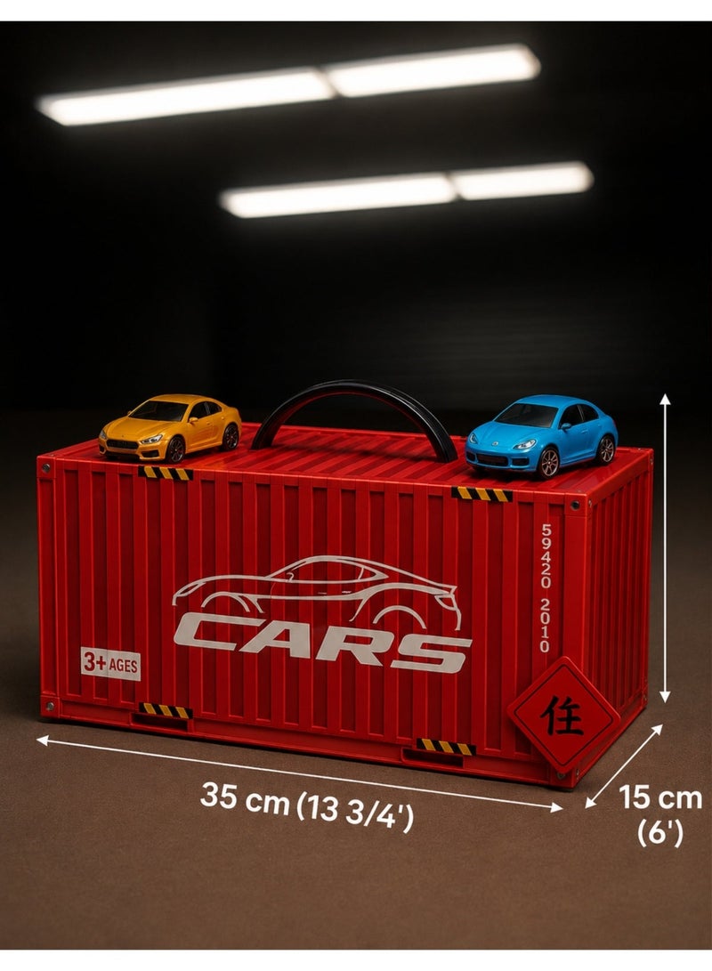 F.A.M.S Die-Cast Car Toy Set for Kids – 48 Mini Metal Cars with Garage Storage Case | Educational Toy for Ages 3+ - Image 2