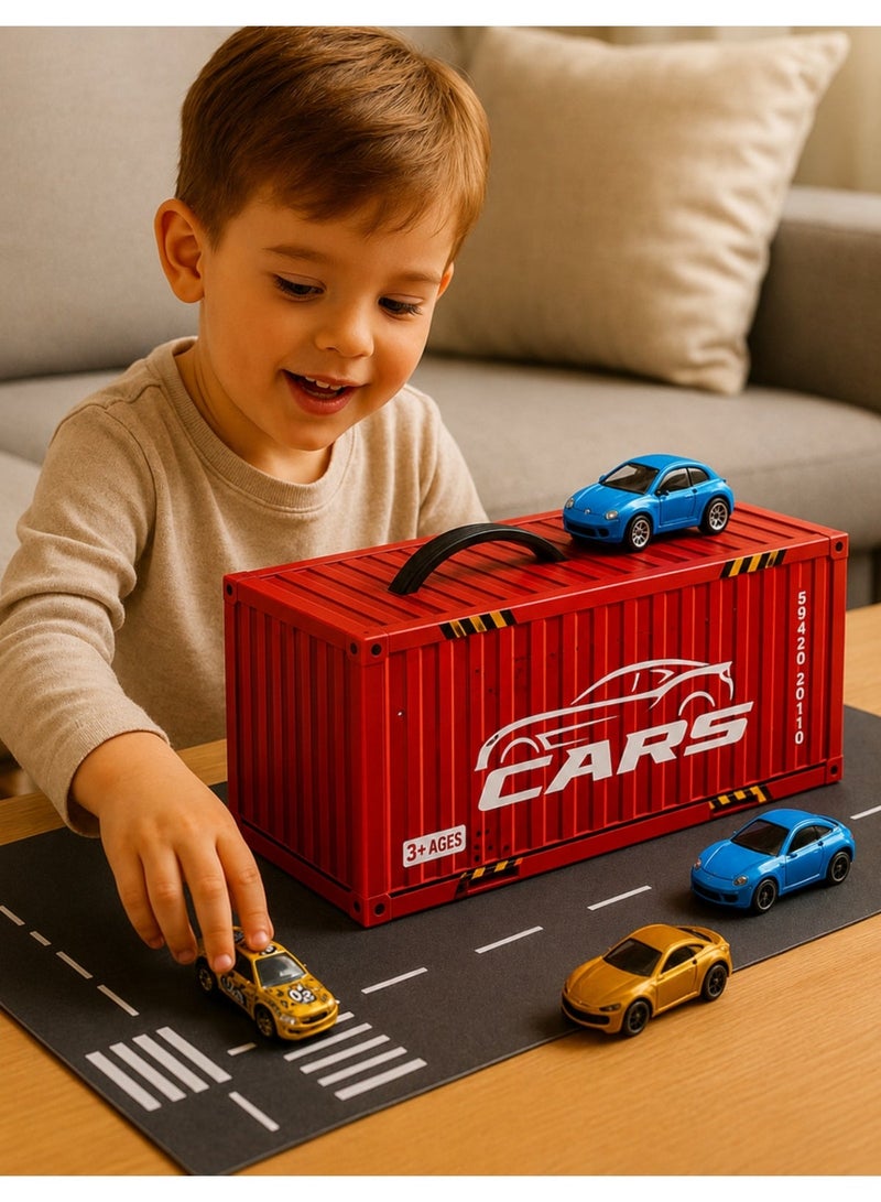 F.A.M.S Die-Cast Car Toy Set for Kids – 48 Mini Metal Cars with Garage Storage Case | Educational Toy for Ages 3+ - Image 5