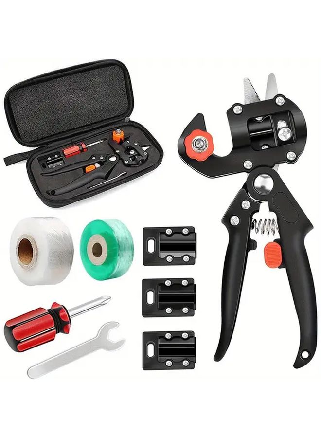 Professional Dual Hand Garden Grafting Pruning Shears Set Manual V U Grafting Tool - Image 2
