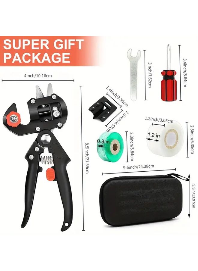 Professional Dual Hand Garden Grafting Pruning Shears Set Manual V U Grafting Tool - Image 4
