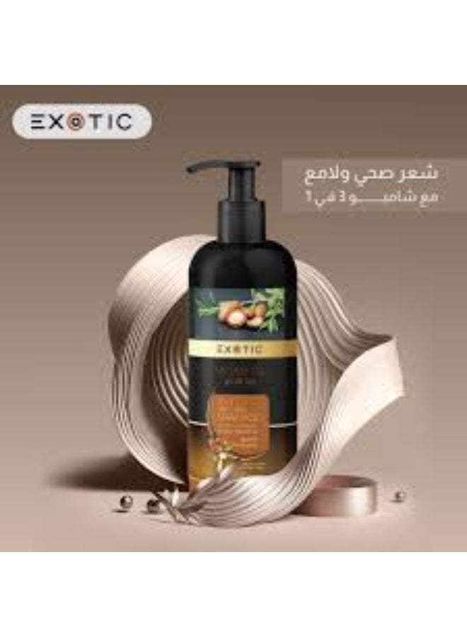 إكزوتك شامبو إكزوتيك للشعر ٣ في ١ بزيت الأرغان ١٠٠٠ مل - Image 2