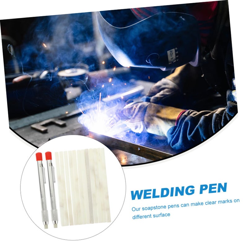 Welding Marking Pens and Soapstone Pen Holders Kit for Metalworking and Car Repair - Image 3