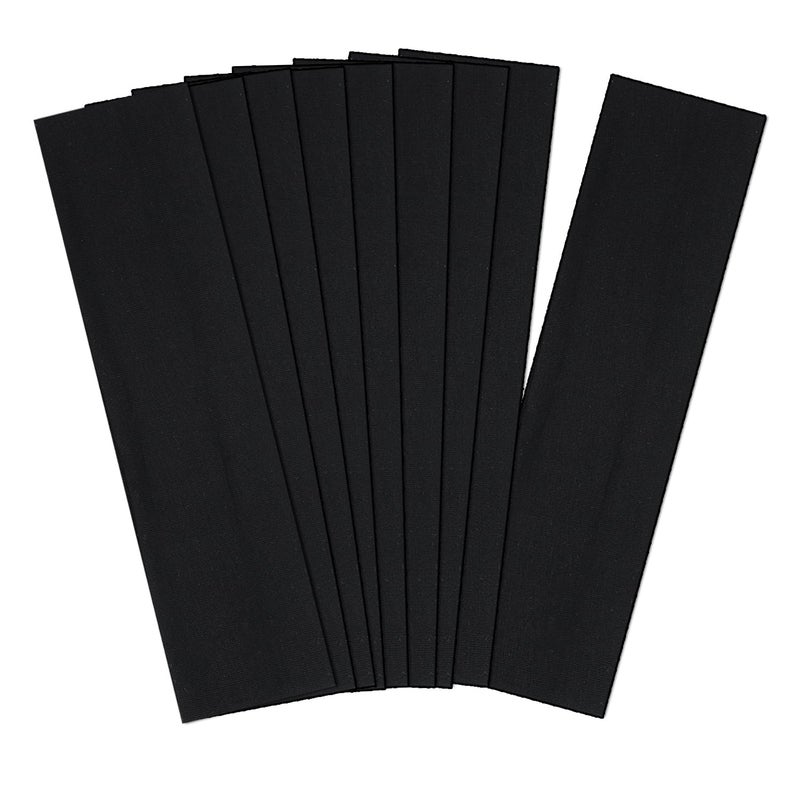 Ainitops 9Pcs Headbands for women Non Slip Headband, Soft Elastic Hair Bands for Women's Hair, Fashion Cotton Cloth Stretchy Sweat Bands Headbands for Sports, Makeup, Gym, Running, Yoga, Workout (Black) - Image 1