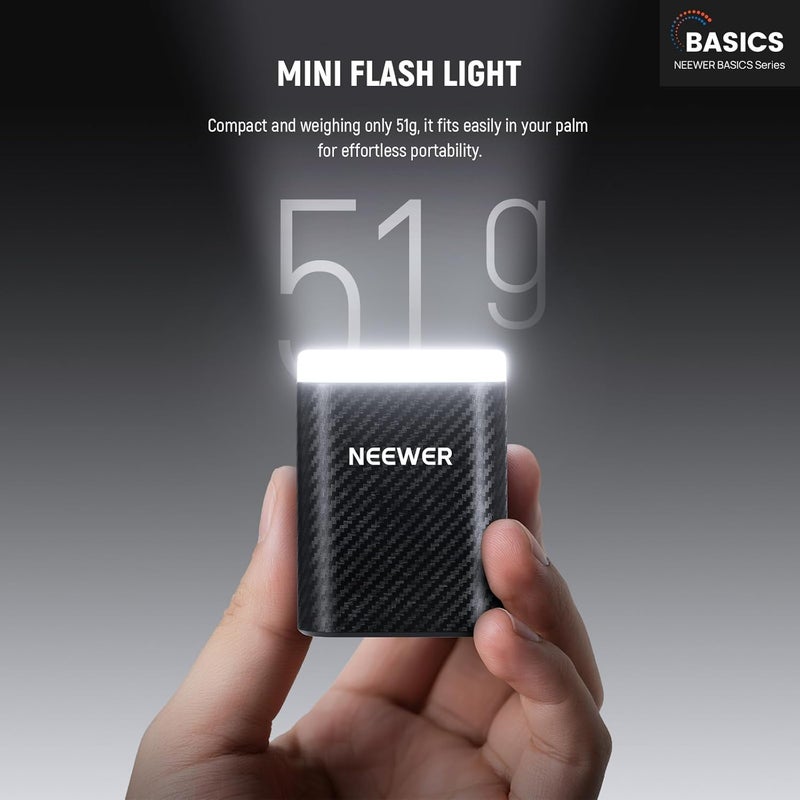 Neewer BASICS Mini Camera Flash with LED Video Fill Light/LCD Display/800mAh, Compatible with Canon Fujifilm Sony Nikon DSLR Standard Hot Shoe Cameras for Studio Photography Photoshoots Lighting, N12L - Image 2