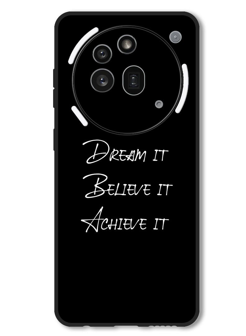 Theodor Case Compatible with Nothing Phone 3a Pro Protection Shockproof Bumper Cover Dream it - Image 1