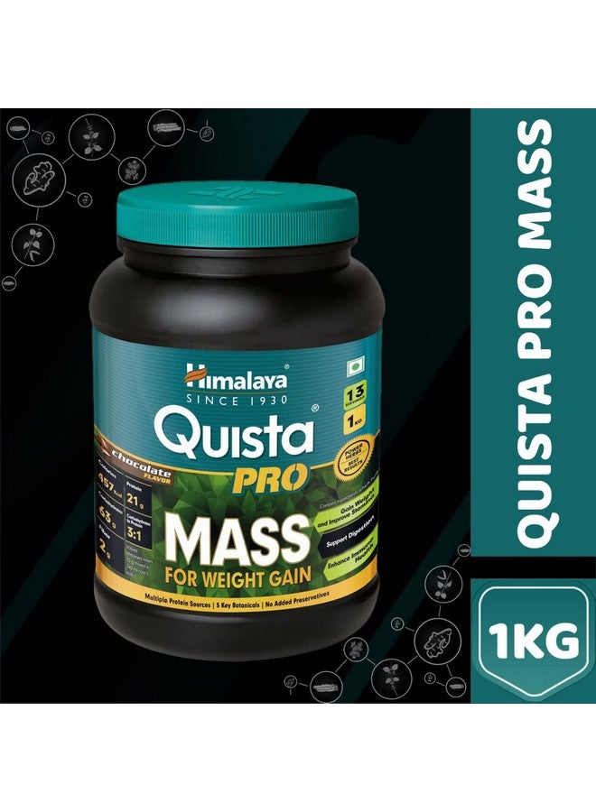 Himalaya Himalaya Quista Pro MASS For Weight Gain - 1kg (Chocolate)  - Image 2
