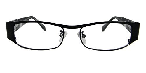 Circleperson Men Women Eyeglasses Optical Rectangle Spring Hinges W Clear Lens-black - Image 2