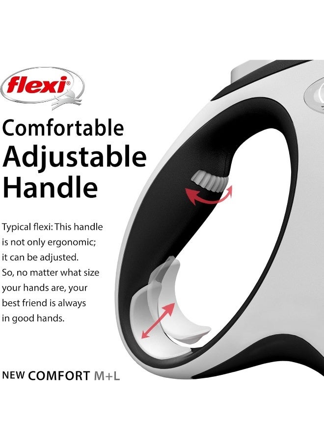 Flexi New Comfort Tape Leash 5m - Black Large - Image 4