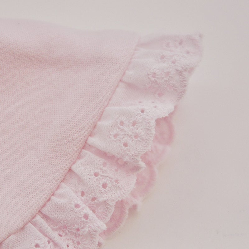 2pcs 360 Degree Rotation Cotton Bib Bowknot Kids Lunch Apron for Baby Infant Girl (White and ) - Image 5