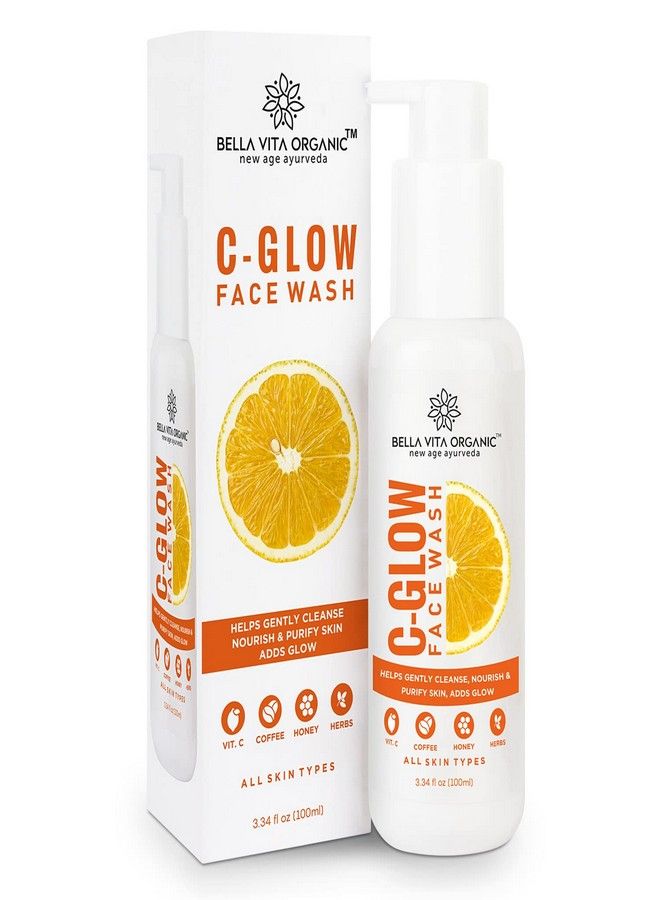 Bella Vita Organic Vitamin C-Glow Natural Face Wash with Honey, Aloe and Sandalwood, Oil Control, Acne Removal and Glowing Skin for Men and Women - 100 ml - Image 1