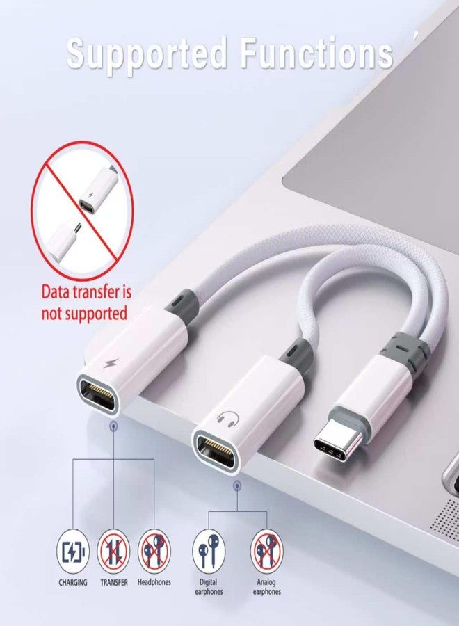 Subynanal USB Type C to 3.5mm Headphone Jack Adapter (2 Ports daul) - Image 5