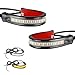 YTFRL 2PCS Motorcycle LED Turn Signal Light Flexible Switchback Fork Turn Signal Blinkers Waterproof Tail Strips DualColor DRL Daytime Running Light Adjustable Strip Bars for Motorbike - Image 2