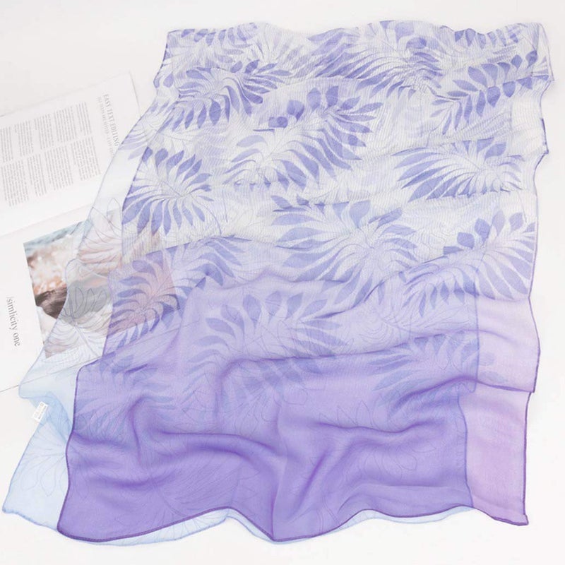 Acotavie Scarfs for Women Lightweight Fashion Scarves Print Floral Pattern Scarf Shawl Wraps (B03) - Image 4