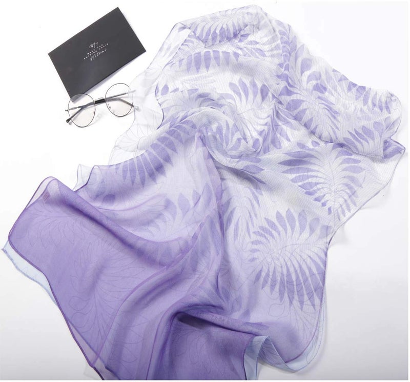 Acotavie Scarfs for Women Lightweight Fashion Scarves Print Floral Pattern Scarf Shawl Wraps (B03) - Image 5