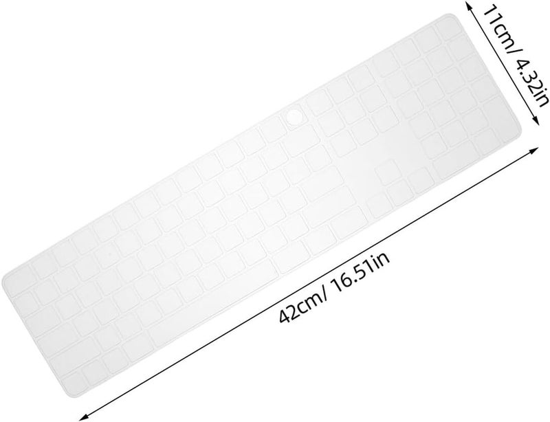 Uonlytech Long Nail Raised Keyboard Cover Silicone Typing Protector for Gamers and Nail Art Enthusiasts Sturdy Skin Compatible with Laptop and Desktop Keyboards - Image 2