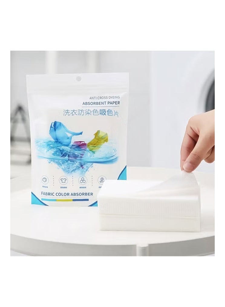 Clothing Dyeing Adsorption Sheet - Environmentally friendly innovation, anti-staining, suitable for a variety of washing machines, keep clothes bright and long-lasting, energy-saving, time-saving and convenient, prevent color mixing, fragrance-free - 100sheets - Image 3