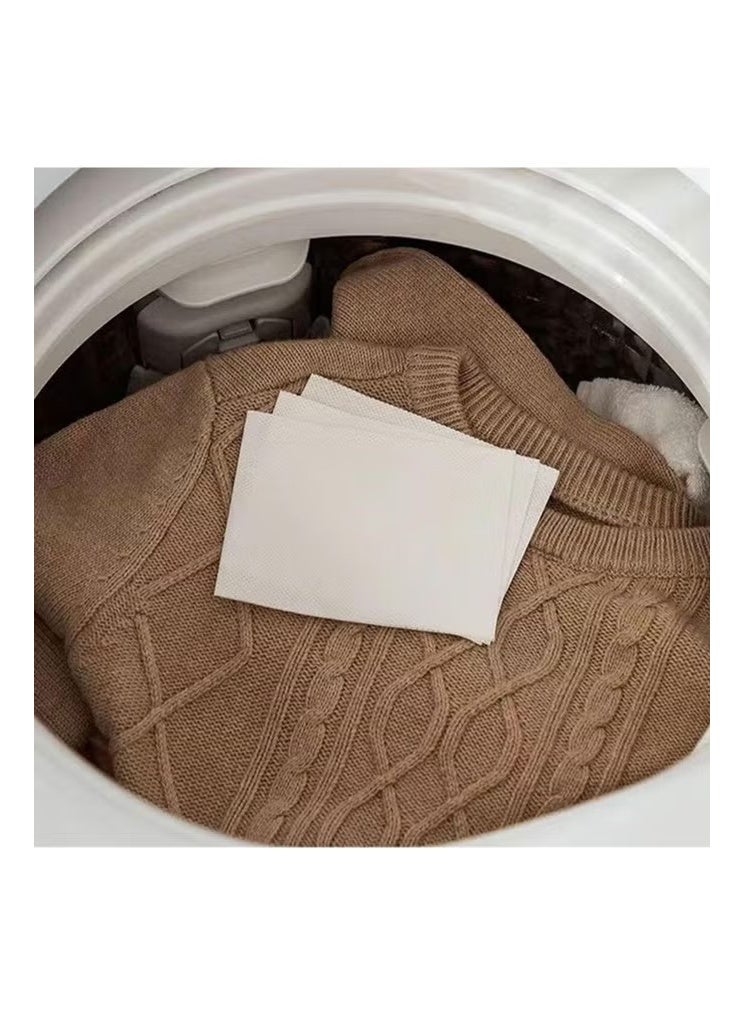 Clothing Dyeing Adsorption Sheet - Environmentally friendly innovation, anti-staining, suitable for a variety of washing machines, keep clothes bright and long-lasting, energy-saving, time-saving and convenient, prevent color mixing, fragrance-free - 100sheets - Image 2