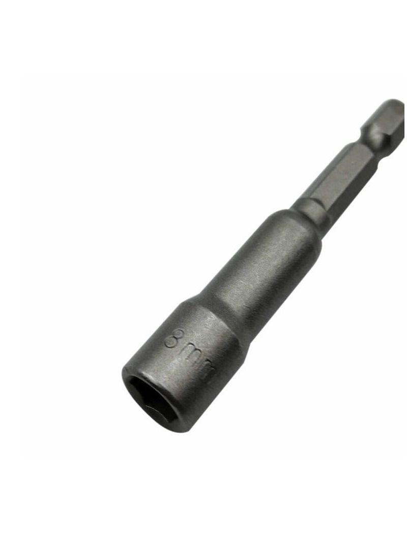 8mm Drill Nut Socket Magnetic Nut Socket For Drill Strong Magnetic - Chromium-vanadium (Crv) 5 Pcs Set  - Image 4