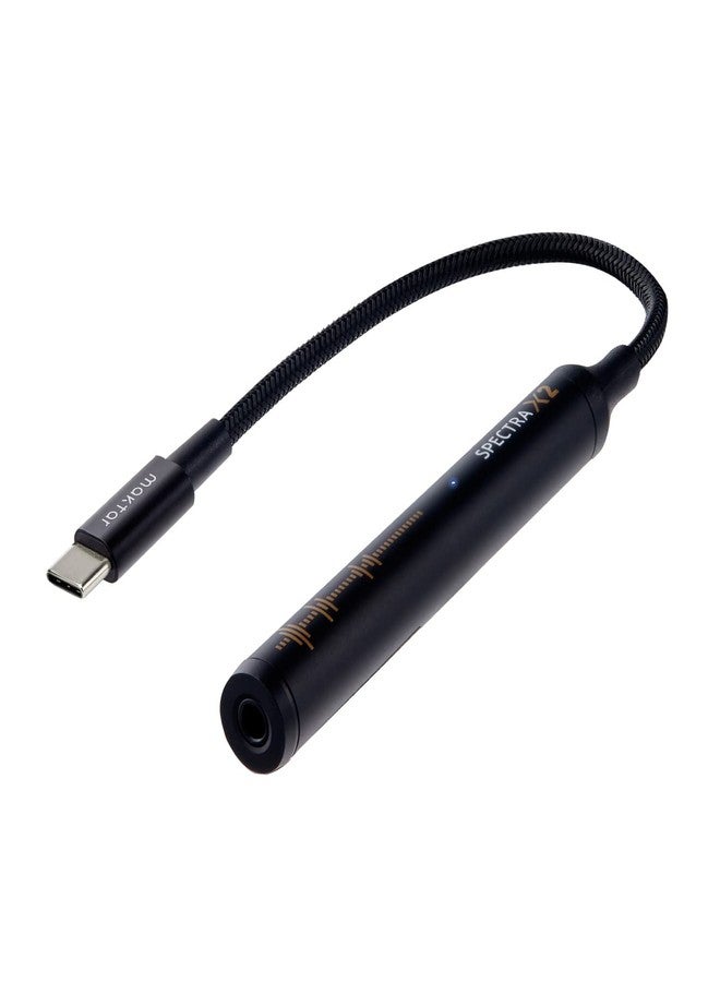 Maktar Spectra X2 Portable DAC & Headphone Amp: High Resolution 32bit / 384kHz DAC for iPhone 15, USB-C DAC Devices, & PC - Image 1