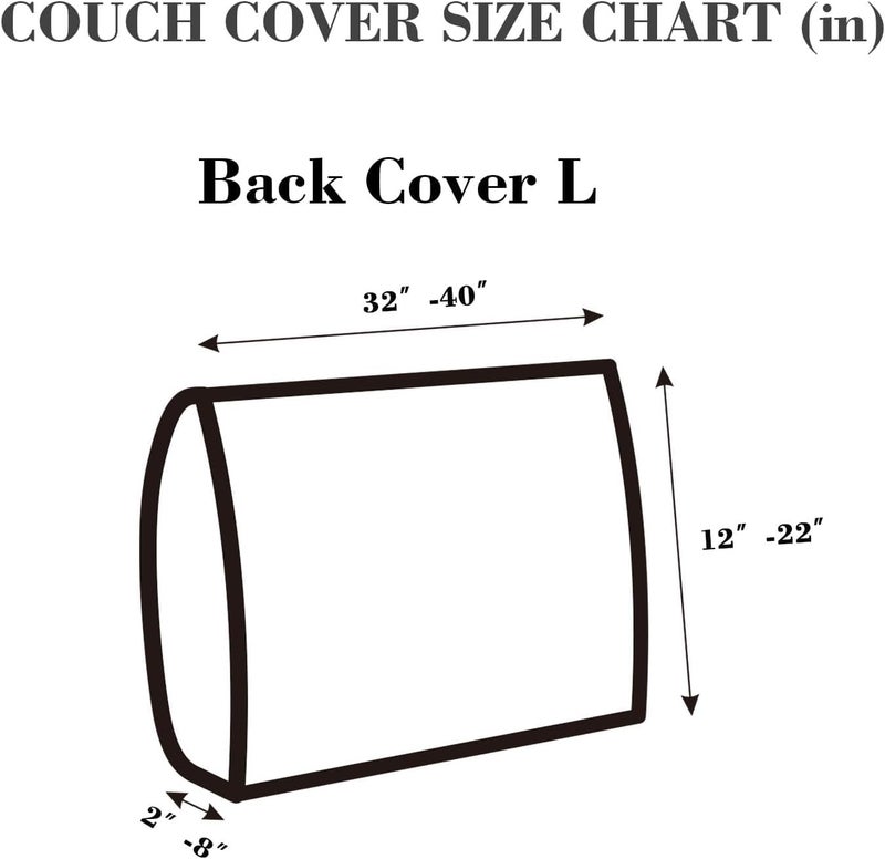 Disayu Sofa Covers Couch Covers for Sofa Pet Friendly Couch Cushion Covers Universal Sofa Covers Washable Stretch Slipcovers for Sectional Sofa (Texture Light Gray,Back Cover L) - Image 2