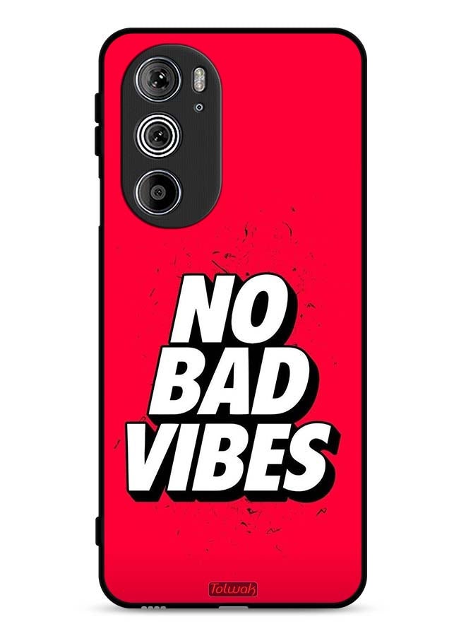 Tolwak Motorola Edge 30 Pro Protective Case Cover No Bad Vibes - Image 1