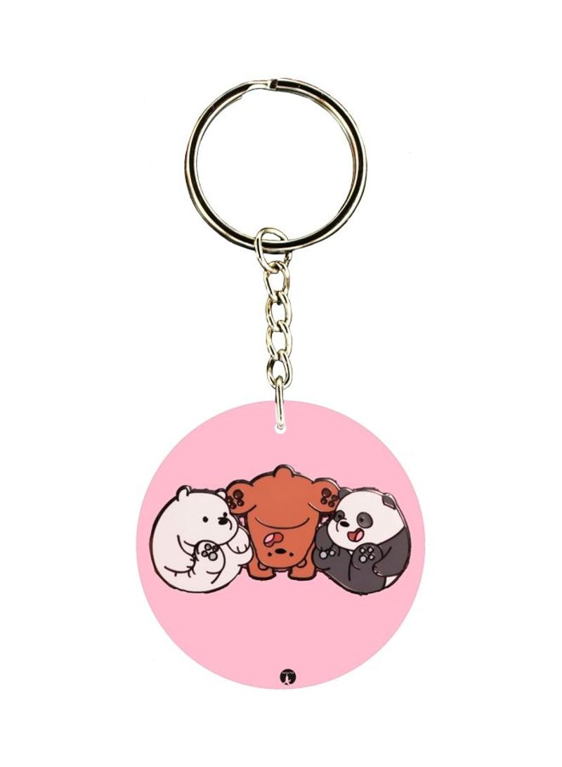 Panda Printed Keychain