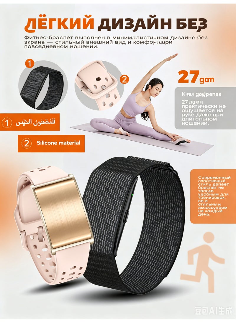 Smart Bracelet Fitness Tracker for Men Women, Activity & Health Monitor with 60-Day Battery, Heart Rate, Blood Pressure, SpO2, Sleep Tracking, 170+ Sports Modes - Image 2