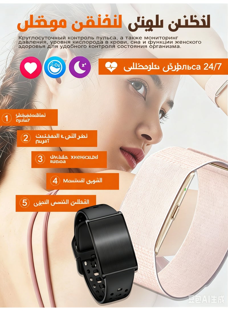 Smart Bracelet Fitness Tracker for Men Women, Activity & Health Monitor with 60-Day Battery, Heart Rate, Blood Pressure, SpO2, Sleep Tracking, 170+ Sports Modes - Image 3