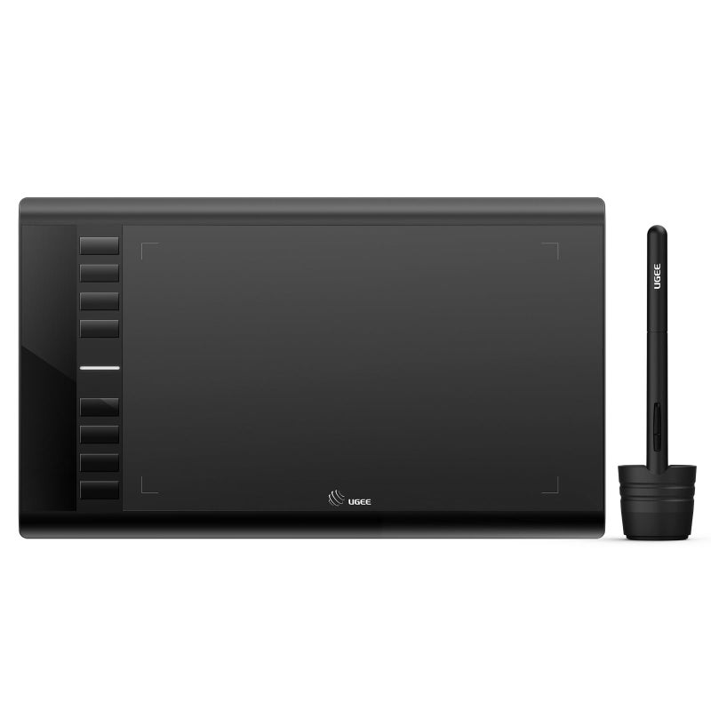 Ugee UGEE M708 V3 Graphics Drawing Tablet,10X6 Inches Drawing Digital Tablet with 8 Hot Keys 8192 Levels Pen | Compatible with Chromebook, Linux, Windows 7/8/10, MAC OS 10.10  - Image 1