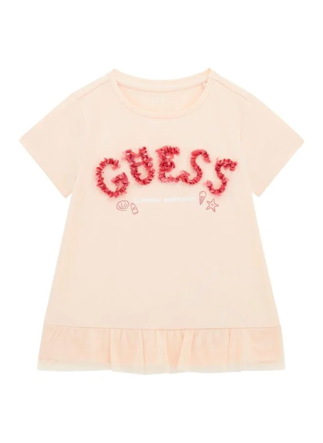 جس Kids Printe Crew Neck T-Shirt