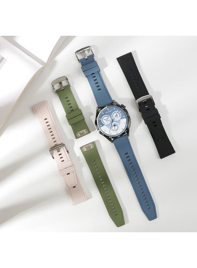 Wei Qiantu Wqtc سوار ساعة سيليكون مركب لهواوي ووتش Gt5/5pro/gt4/watch4pro | 46/48mm Dial - إغلاق بمشبك، نفس الطراز الرسمي - Image 2