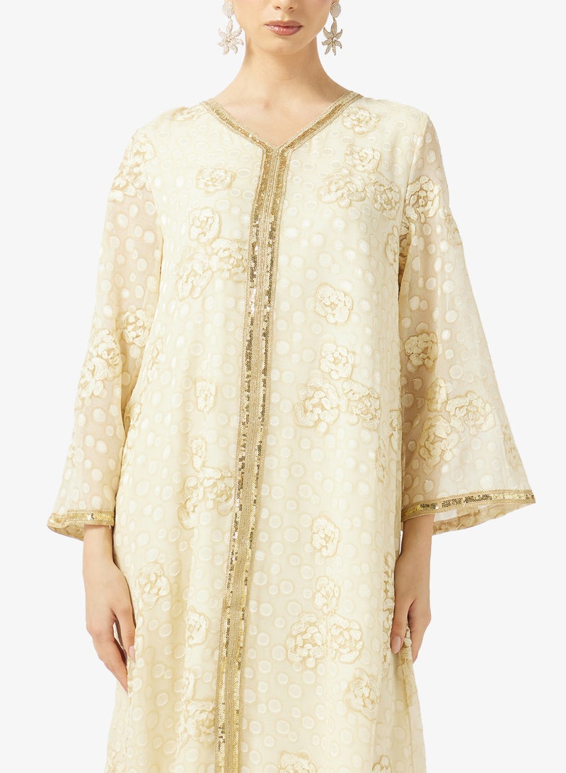 Khizana Embroidered Jalabiya - Image 3