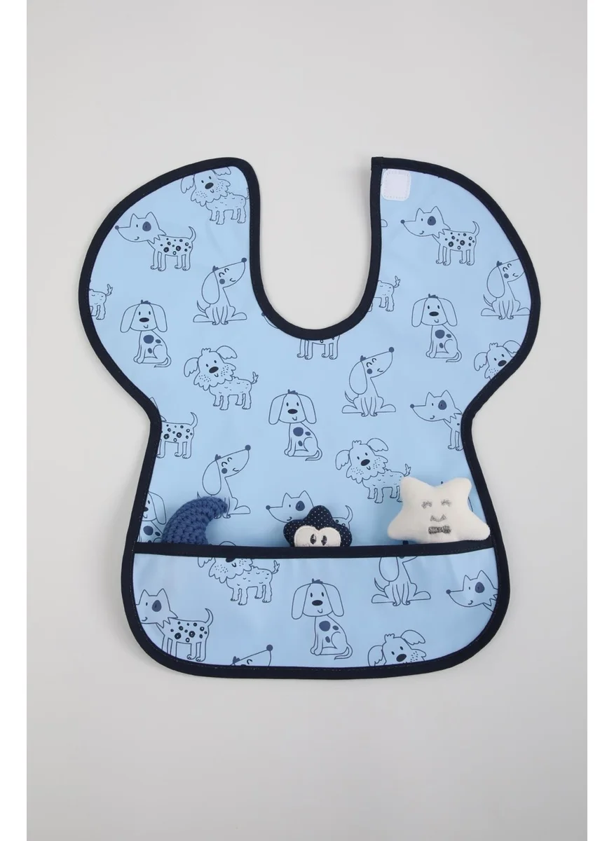 Baby Hola Babyhola 0-6 Years Old Large Size BLW Baby Bib Activity Bib with Waterproof Pocket 1000
