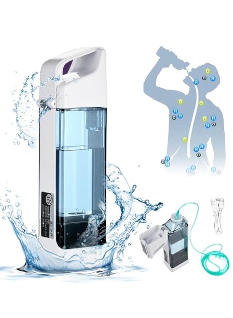 KASTWAVE Hydrogen Water Bottle, Portable Rechargeable Hydrogen Water Bottle Generator, Portable Water Purifier Generator for Healthy, Hydrogen Rich Water Generator Up to 3000 PPB, PEM SPE Technology, 300ml  - Image 1
