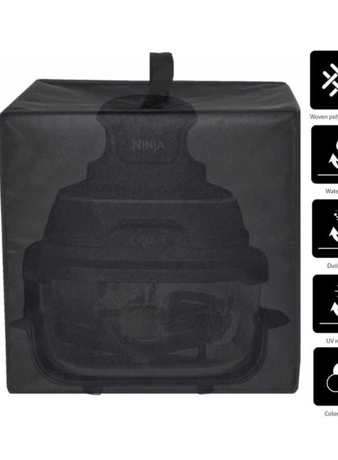 AF-WAN Heavy Duty Heat-Resistant Waterproof Dust-proof Cover For Ninja Crispi Air Fryer FN101GY (Black) - Image 2