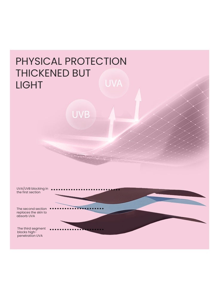 إيلهو قفازات مضادة للأشعة فوق البنفسجية لمصباح أظافر الجل، قفازات حماية من الأشعة فوق البنفسجية UPF99 للمهنيين للعناية بالأظافر وقاية من الشمس الصيفية (أسود) - Image 4