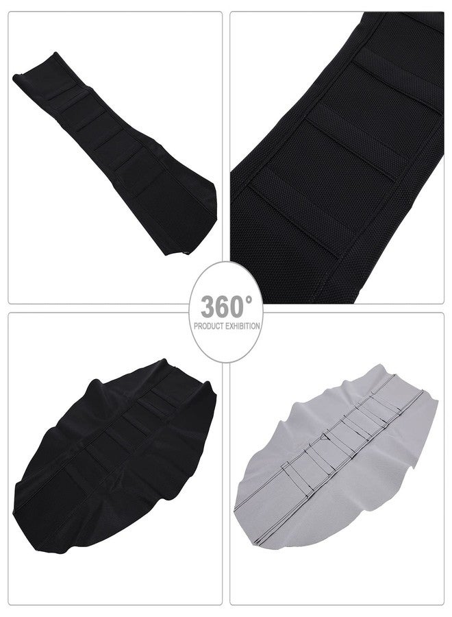 USTPO Dirt Bike Seat Cover Particle Surface Universal for CRF XR RM KX KLX TTR PW Hawk 250 SSR Apollo RFZ TAO TAO Thumpstar 50cc - 450cc Dirt Pit Bike Black - Image 3