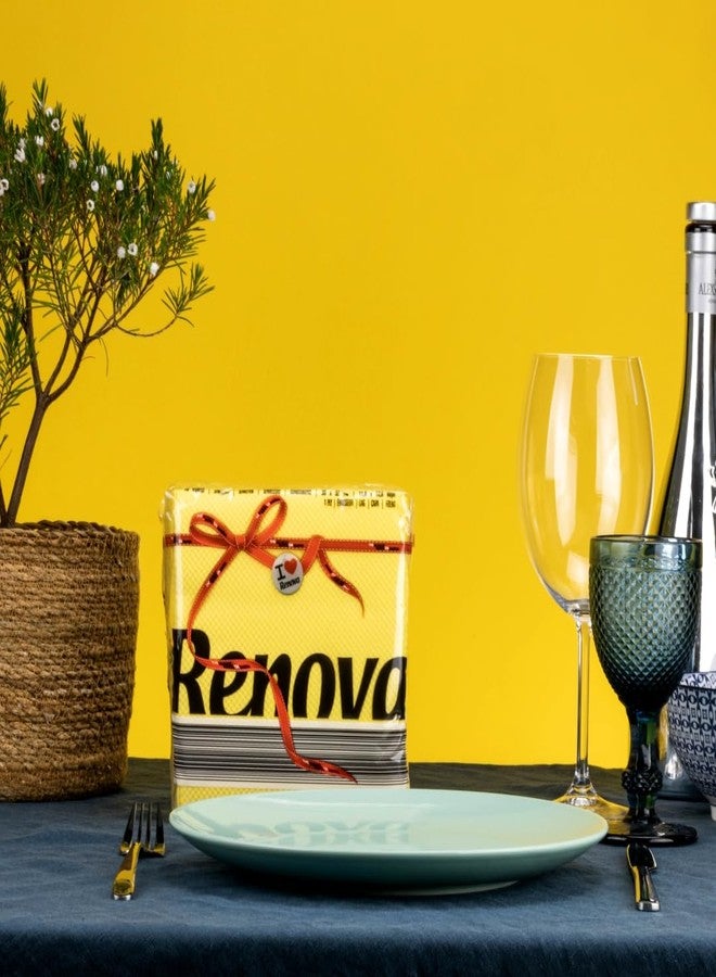 Renova Paper Napkins - Yellow, Extra Soft and Absorbent Paper, First Time in India - Image 2