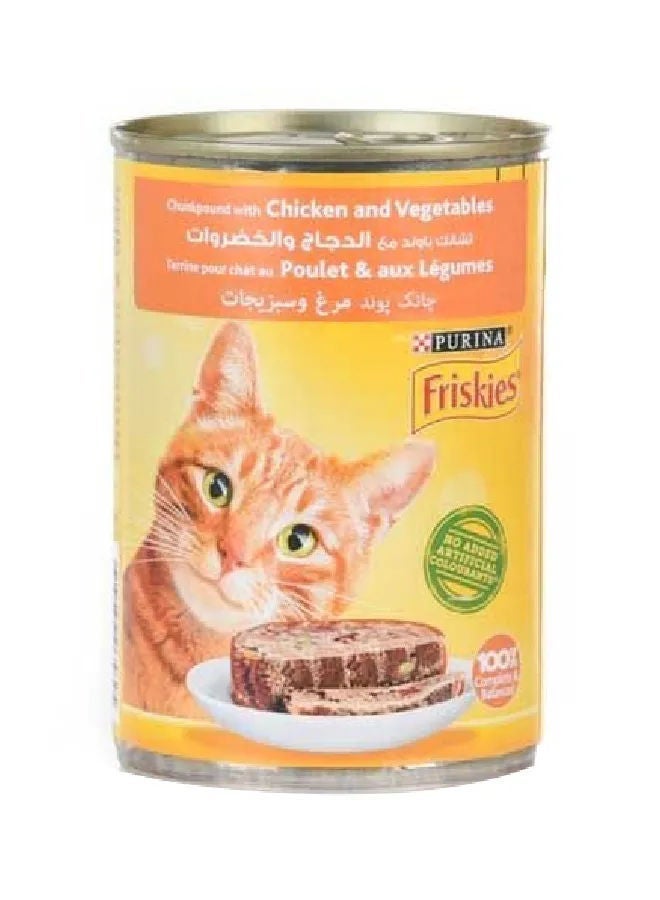 Friskies Chicken & Vegetables Cat Wet Food, 400g
