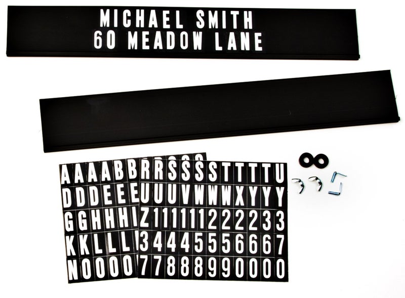 HyKo Products AK270 Mailbox Address Kit 2 High Black