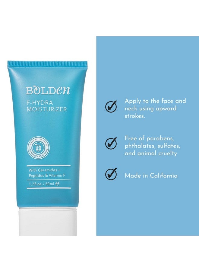 bolden Fhydra Moisturizer Daily Face Cream To Hydrate & Moisturize Dry Skin Made With Ceramides Peptides & Vitamin F 1.7 Fl Oz - Image 5