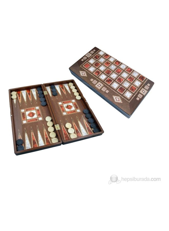 Polyester Pearl Backgammon Game 2 Players